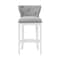 Alaterre Furniture Miranda Swivel Bar Height Bar Stool, White ANMR02FDC - alternate 1